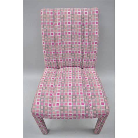 85 off ballard designs ballard designs parsons upholstered dining chairs chairs. Upholstered Parsons-Style Hollywood Regency Pink & Silver ...