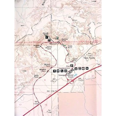 Petrified Forest National Park Topographic Map Print