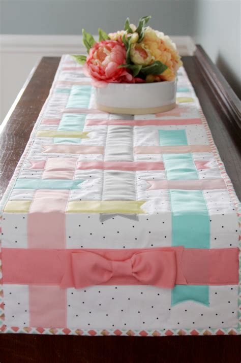 Spring Ribbons And Bows Table Runner