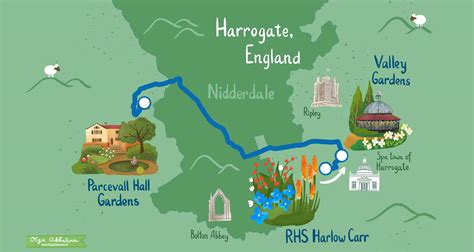 Harrogate Valley Gardens Map