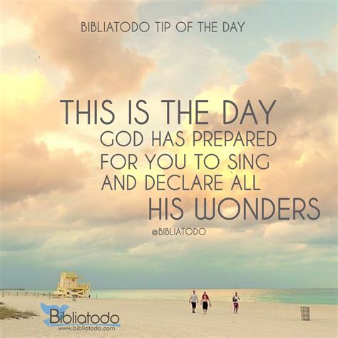 This Is The Day God Has Prepared For You To Sing And Declare All His