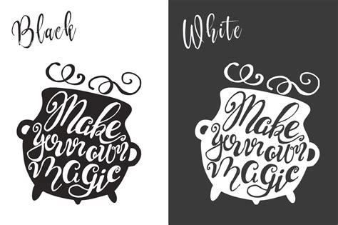 Halloween hand drawn Quotes SVG Cut files (36035) | Illustrations | Design Bundles