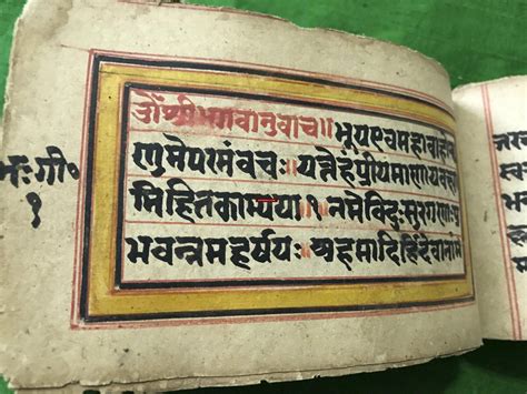 Antique Hindu Manuscripts Scrolls And Texts All Handwritten Wovensouls
