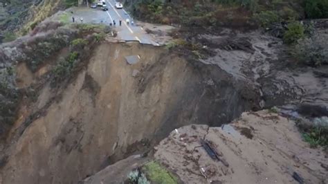 Portion Of California Highway Damaged Closed After Storm Wkrc