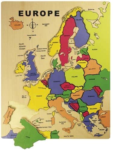 European Map Jigsaw Wooden Europe Map Puzzle Map Puzzle European