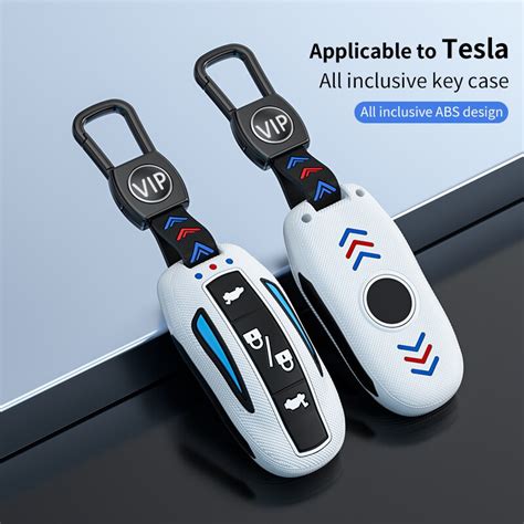 Car Smart Key Case Cover For Tesla Model X Y Bag Protector Fob Band