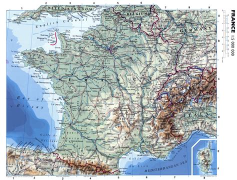 Elevation Map Of France