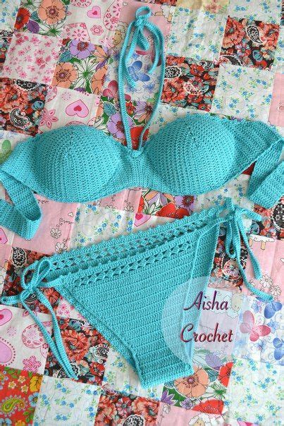fotografias de aisha crochet вязаный стиль bikini de ganchillo patrón para bikini de
