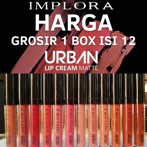 1 Box Isi 12 Grosir Implora Lipcream Matte Urban 1 Lusin Lazada Indonesia