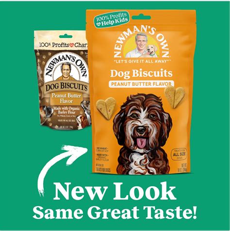 Newmans Own Peanut Butter Flavor Medium Size Dog Treats 10 Oz