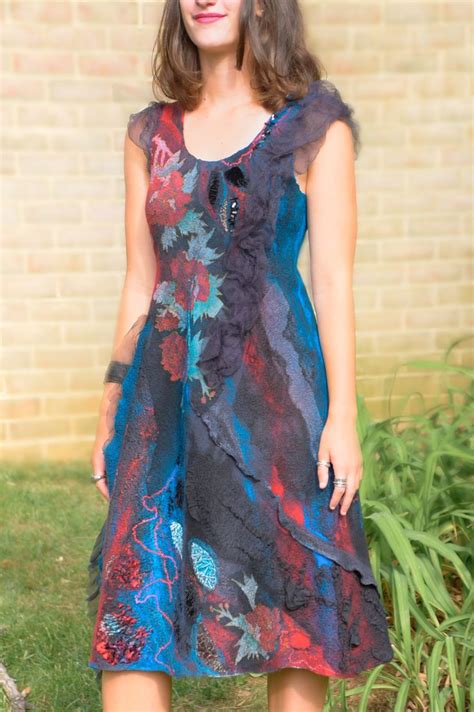 Pin By Simplefelt On Felted Dress Dresses Tie Dye Skirt Fashion