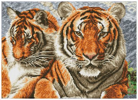 Diamond Dotz Squares Tigers Dqk10003 5d Diamond Painting Kit Pre Framed