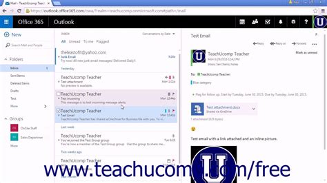 Outlook Web App Tutorial Marking Messages As Read Or Unread 2015