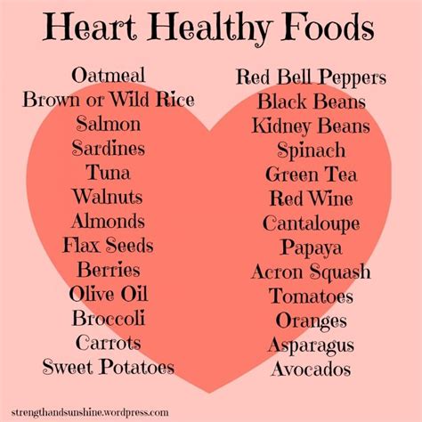 26 Heart Healthy Foods List | Heart healthy diet, Heart ...