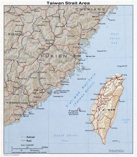 The vast pacific ocean lies to the east of taiwan, and the bashi channel to the south. 29 Taiwan Strait On Map
