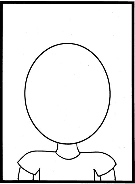 Free Printable Blank Face Template Printable Templates Free
