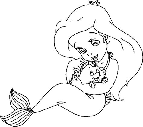 Cute Arial Coloring Page In 2021 Ariel Coloring Pages Princess