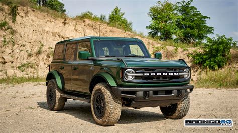 Eruption Green Bronco Sasquatch Rendered With Color Matched Roof