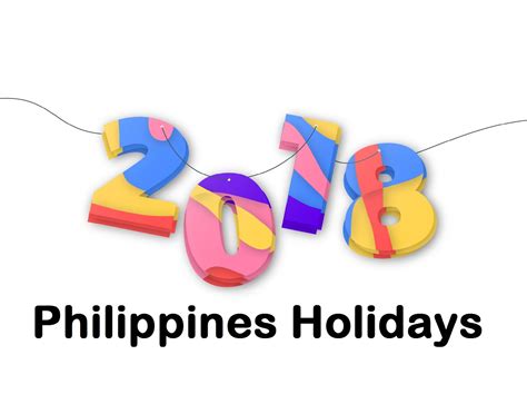 Philippines Holidays And Long Weekends 2018 The Life Trends Online