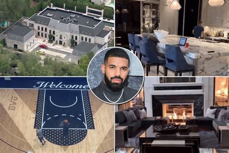 Inside Drakes 67million Mansion With Basketball Court And Rare