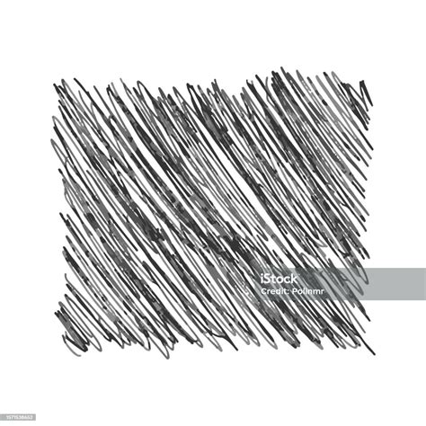 Vector Pencil Stroke Isolated On White Background Stock Illustration