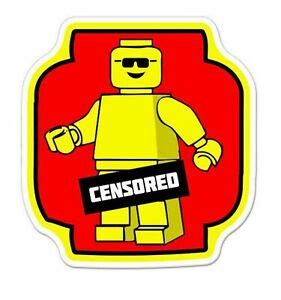 Censored Lego Man Naked Sticker Vinyl Decal Ebay My Xxx Hot Girl