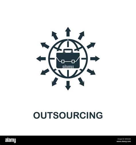 Outsourcing Vector Icon Symbol Creative Sign From Passive Income Icons