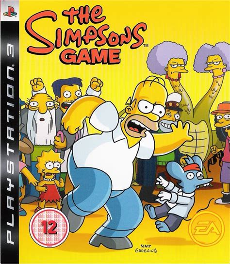 The Simpsons Game 2007 Playstation 3 Box Cover Art Mobygames