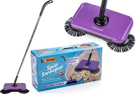 Buy Vorfreude Pro Spin Sweeper Automatic Hand Push Broom Cordless