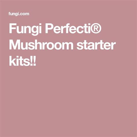 Fungi Perfecti Mushroom Starter Kits Mushroom Starters Stuffed