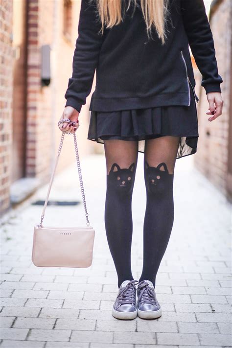 Get Some Inspiration With The Cat Tights Trend Fashionmylegs The Tights And Hosiery Blog