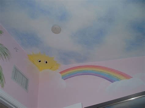 In fact, painting a ceiling is not as frightening as you think. Sky Cloud Murals Ceilings : The Creative Room Design ...