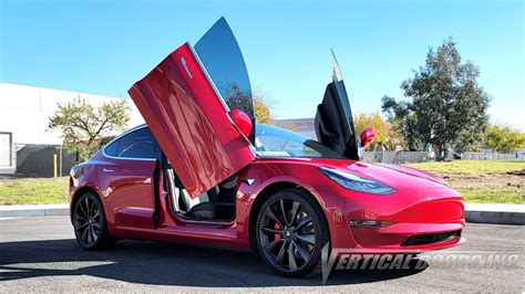 Tesla Model 3 From California Featuring Vertical Doors Inc Vertical