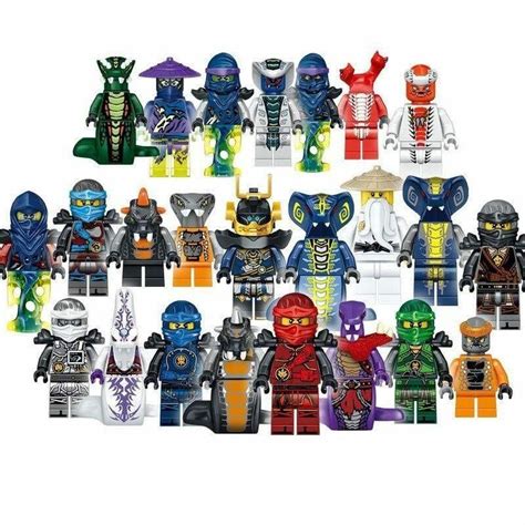 24pcs Ninjago Lego Building Blocks Toys Minifigures Kids Mini Action