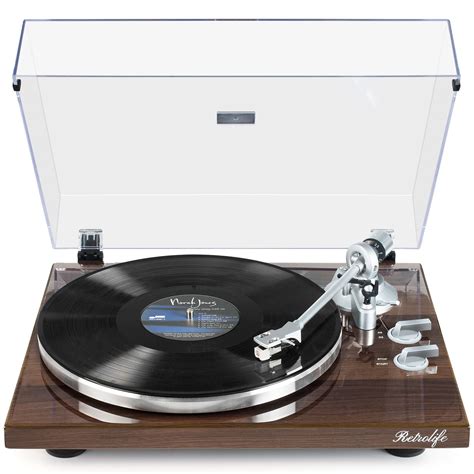 Turntables Belt Drive Record Player With Wireless Output Connectivity