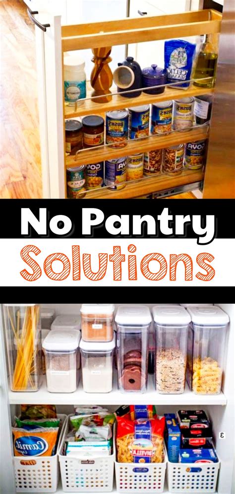 Check out these amazing pantry organization tips to get all your items in place. No Pantry? How To Organize a Small Kitchen WITHOUT a Pantry - Decluttering Your Life | No pantry ...
