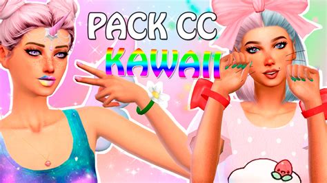 Ropa Kawaii Mega Pack De Cc Speed Sim Los Sims 4 Youtube