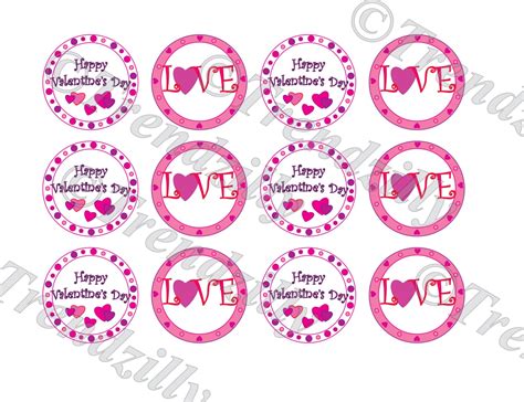 Valentine Cupcake Topper Heart Cupcake Topper Valentines Day Party Decor Love Topper