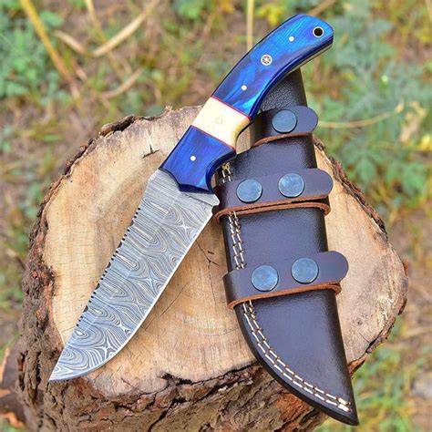 Custom Handmade Damascus Steel Hunting Knife Kbs Knives Store