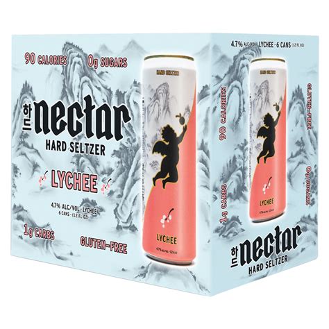 Nectar Asian Hard Seltzer Lychee 6pk 12oz Can 4 8 Abv Alcohol Fast Delivery By App Or Online