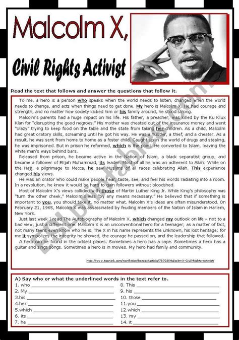 Malcolm X Civil Rights Act Poster With The Caption For An Article In Which He Wrote