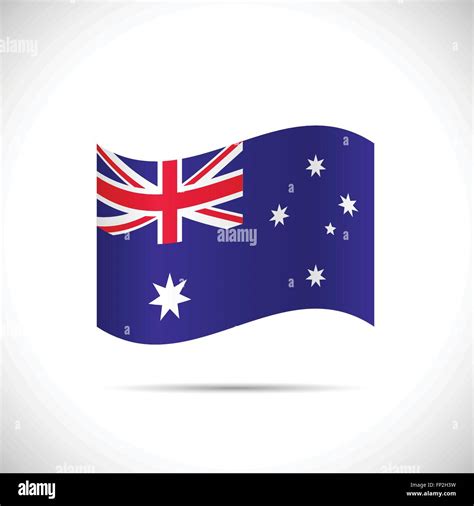 ilustración de la bandera de australia aislado sobre un fondo blanco imagen vector de stock alamy