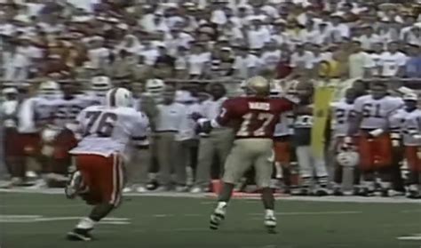 The Top 100 Florida State Football Plays No 16 — Ward To Frier Breaks