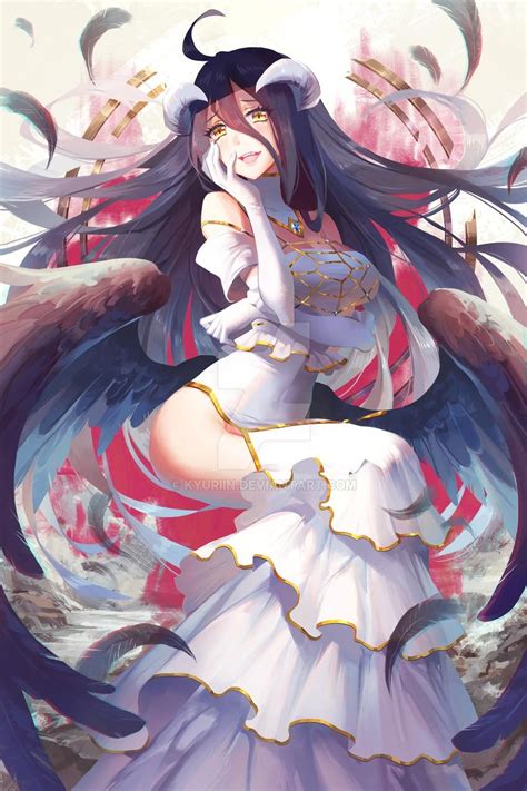 Anime Warrior Girl Demon Girl Albedo Overlord Animes Emo Anime