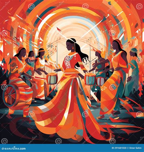 Rhythmic Celebrations Stock Illustrations – 7 Rhythmic Celebrations