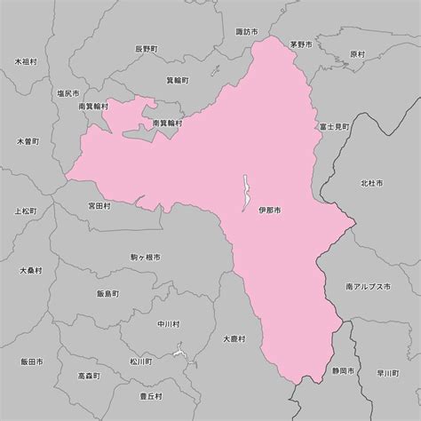 長野県伊那市の地図 Map It マップ・イット
