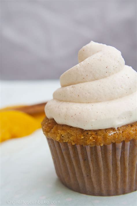 I like peach pie filling but you could use canned peaches. Peach Cupcakes with Creamy Cinnamon Frosting |Giraffes Can ...