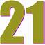 21 — двадцать один натуральное нечетное число фибоначчи F8 в 