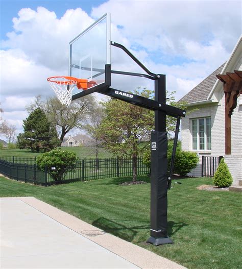 Pro Jam Adjustable Basketball Hoop With Glass Board Gared