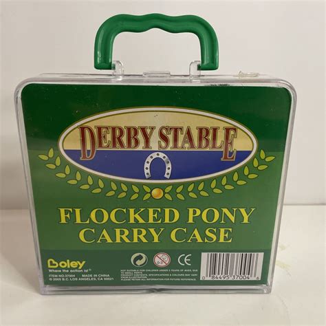 Boley Derby Stable Flocked Pony Wcarry Case Boley Brand Derby Horse